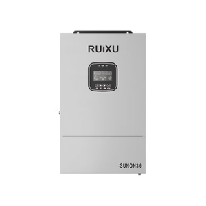 อินเวอร์เตอร์แบบออฟกริด RUiXU SUNON3.6 |   3.6 กิโลวัตต์ |   48V |   สามารถวางซ้อนกันได้ถึง 21.6 กิโลวัตต์ |   ได้รับการรับรองมาตรฐาน UL1741 |   ระบบไฮบริดพลังงานแสงอาทิตย์และการชาร์จไฟจากกริด |   ไวไฟ - Product Image 1