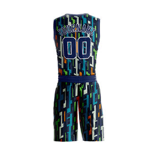 Kit d'uniformes de basket-ball de maillot de sport d'uniforme de basket-ball de sublimation de nom d'équipe avec la conception imprimée faite sur commande - Product Image 2