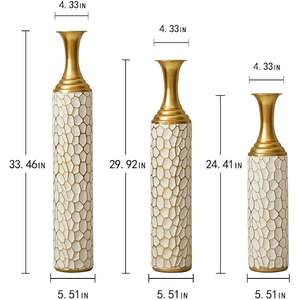 Handmade Coastal Eco-Friendly Iron Tabletop Flower <b>Vase</b> for Christmas by Zahid Exports Model ZE-3513K - Product Image 2