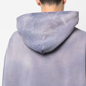 Ropa de calle de alta calidad Hombres Basics Acid Wash Hoodies Tamaño personalizado Pullover Basics Acid Wash Hoodies para hombres - Product Image 6