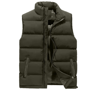 Women's Casual Zipper Heavyweight Puffer Bubble <b>Vest</b> - Product Image 6