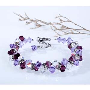 Bracelet Jeulia romantique en cristal imité - Bracelets élégants en cristal - Product Image 4