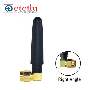 Antena de pato de goma GSM de baja pérdida 2.5dBi con conector RP SMA macho RA antenas de comunicación interior/exterior - Product Image 1