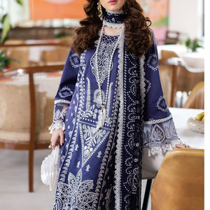 Traje de Vestir para Mujer con Estampado Digital para Venta al por Mayor en Talla Adulta 2025 Shalwar Kameez Pakistaní Vestido de 3 Piezas - Product Image 2