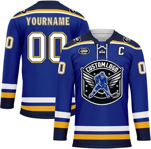 Maillot de hockey sur glace de qualité supérieure imprimé par sublimation directe d'usine matériau respirant pour une performance athlétique maximale - Product Image 1