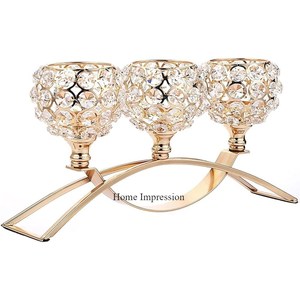 Attractive Look Modern Creative Art Hot Selling Crown Shape Designing <b>Crystal</b> <b>Candle</b> Holder for Wedding and Parties Decoration - Product Image 3