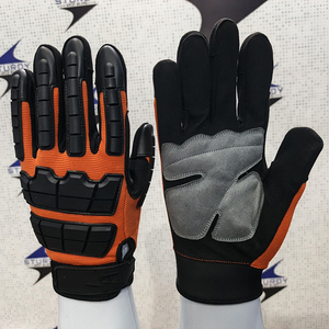 Gants de travail de mécaniciens haute performance en cuir synthétique avec jointure et protection du dos des mains Gants de sécurité - Product Image 4