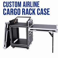 Flight case 2U avec design antichoc et double porte pour amplificateurs, personnalisable OEM