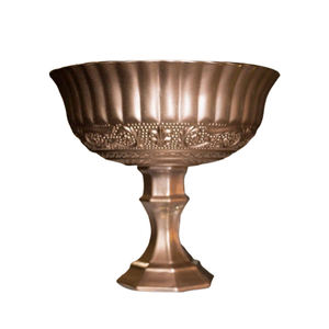 Bol de créateur de fleurs de style décoratif d'intérieur de luxe en métal doré pour fleurs décoration de table bols d'utilisation - Product Image 4