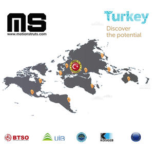 BTE27-100-366-F1 réglable lit roulant bureau 100mm ISO cylindre de Compression rigide verrouillage ressort à gaz jambe de force en acier pour industriel - Product Image 6