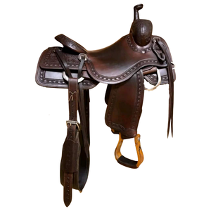 Sac de selle en cuir de vache véritable Western Equestrian