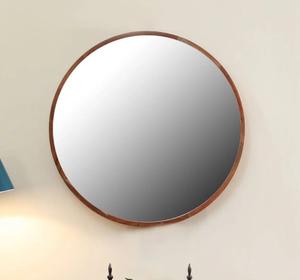 Hot Selling Modern Round <b>Wooden</b> <b>Wall</b> <b>Mirror</b> New Home Decor Pattern Glass Wholesale Price Available for Bulk Buyers - Product Image 1