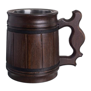 Chope à bière en bois Top Standard produit article décoratif pour la maison article de luxe en gros de haute qualité Latast Design 2025 vente chaude - Product Image 3