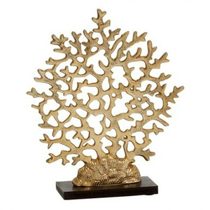 รูปปั้นเขากวางทรงกลมสีทองแบบโบราณทำจากอะลูมิเนียมงานตามสั่งสำหรับตกแต่งโชว์ - Product Image 2