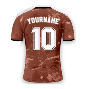 เสื้อฟุตบอลไซส์พิเศษพิมพ์ลายโลโก้ได้ตามต้องการสำหรับผู้ใหญ่เสื้อฟุตบอลผ้าโพลีเอสเตอร์100% แห้งเร็วน้ำหนักเบา - Product Image 4