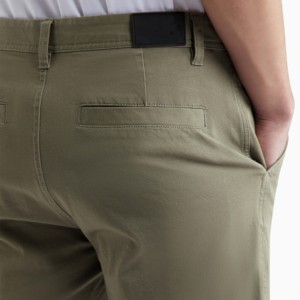 Shorts de jogging décontractés pour hommes, séchage rapide, légers, 100 % coton, couleur unie, poches plates sur le devant, écologiques, personnalisables - Product Image 3