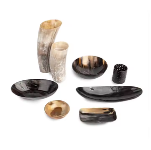 Buffalo Horn Black1 Luxury Hot Selling Buffalo Decorative Bowl Shaving Serving & Decorative Bowl by Crescent Crafts - Product Image 3