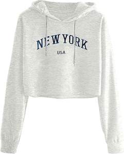 Sudadera Corta de Manga Larga con Capucha para Mujer, Diseño 2024, Alta Calidad, Talla XS para Invierno, Gran Venta - Product Image 1