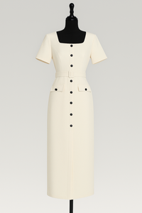 Ropa al por mayor, vestido elegante para mujer, fabricante de ropa OEM ODM en Vietnam, ropa de mujer, etiqueta personalizada, tela personalizada - Product Image 1