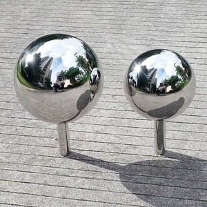 Bola hueca de acero inoxidable con acabado de espejo de excelente calidad 304 para esculturas al aire libre, características del agua disponibles a bajo precio - Product Image 1