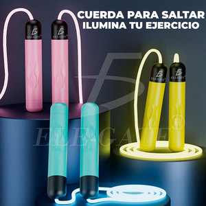 Corda per Saltare in Acciaio di Alta Qualità con Luci LED, Corda per Fitness Senza Fili con Funzioni Smart Wireless Facilmente Regolabili - Product Image 3