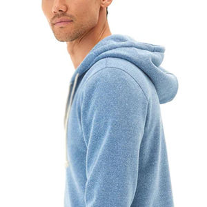 Sweat-shirts pour hommes en coton 100% tricoté uni doublé, fermeture éclair, double fermeture éclair, polaire léger, vente en gros personnalisée - Product Image 5