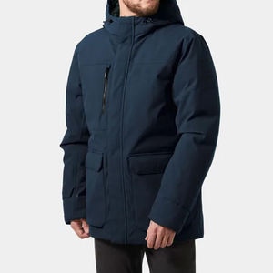 Veste longue de randonnée, de voyage et d'extérieur, logo personnalisé, veste d'hiver pour homme, coupe-vent, matelassée, respirante, chaude, veste de pêche - Product Image 1