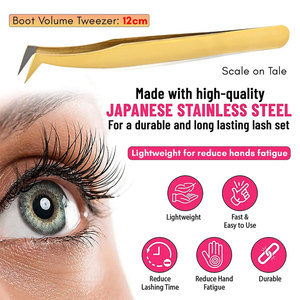 Professional <b>Eyelash</b> <b>Tweezers</b> Custom Logo Pink Plastic Lashes <b>Tweezers</b> Fiber Tip Available <b>Eyelash</b> Extension Solid <b>Tweezer</b> - Product Image 3