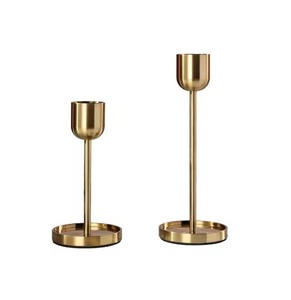Table Top Luxury Eco-friendly Brass Gold <b>Candle</b> <b>Stick</b> <b>Holder</b> for Christmas Decoration in Bulk - Product Image 4