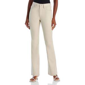 Pantaloni Neri in Ecopelle da Donna Blanknyc, Traspiranti a Gamba Larga, Vita Alta con Elastico, Taglia 24, Tessuto in Tela Colorata - Product Image 1