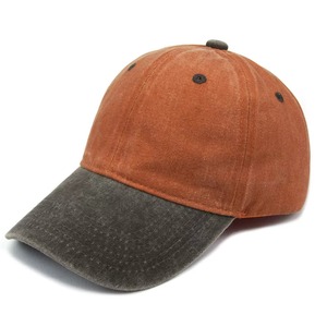 Venta al por mayor estilo vintage sombrero desgastado dos tonos Retro lavado algodón casual moda al aire libre protección solar correr gorras de béisbol - Product Image 5