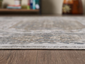 Tapis turc de luxe fait à la machine, Borrego bleu marine, pour salon haut de gamme, fabriqué à Gaziantep. - Product Image 3