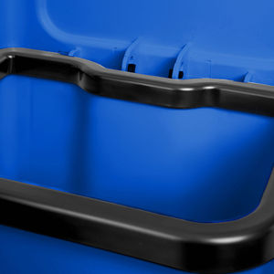 Papelera de pedal azul de 50l para residuos, práctica y de diseño elegante - Product Image 5