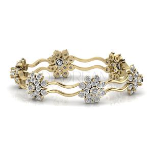 Bracelets de créateur pour femmes Bracelets fantaisie diamant Moissanite Ensemble lunette complète coupe ronde Bracelets diamant Cadeau pour spécial - Product Image 4