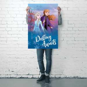 Póster de Pared de Frozen 2 de Estilo Moderno con Diseño 'Destiny Awaits' - Product Image 4
