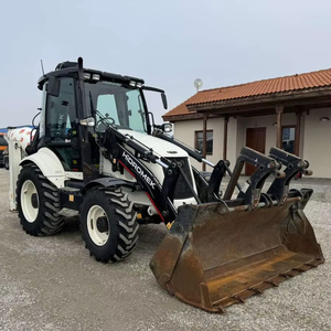 Hidromek HMK102B 4WD Rueda Tractor Retroexcavadora Maquinaria de ingeniería y construcción Precio barato - Product Image 1