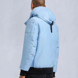 Blouson Bomber matelassé avec fermeture éclair intégrale, veste matelassée à capuche, coupe-vent d'hiver, isolée, logo personnalisable, veste matelassée d'hiver, veste d'hiver - Product Image 4