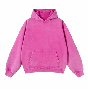 Sweat à capuche personnalisé avec logo, 100% coton biologique, sweat à capuche uni vintage, sweat à capuche épais, sweat à capuche pour homme - Product Image 6