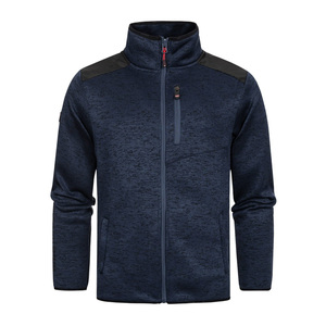 Veste polaire classique à col montant et fermeture éclair pour homme, vente en gros, tissu doux, chaud et respirant, vêtements d'hiver - Product Image 5