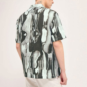 เสื้อคอปกคิวบาสำหรับผู้ชายเสื้อสไตล์สตรีทสวมใส่ออกแบบโลโก้ใหม่ - Product Image 2