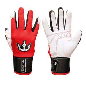 Guantes de bateo de béisbol de cuero personalizados Pro Grip, ligero y duradero para hombres, mujeres, tallas para jóvenes - Product Image 1
