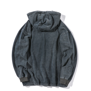 Sweat à capuche en coton 100% lourd fabriqué au Pakistan séchage rapide impression numérique en détresse de haute qualité dernière conception hiver teint uni - Product Image 6