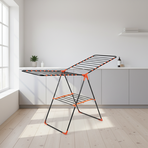 Séchoir à linge pliable en acier robuste Massima Life avec une capacité de séchage de 19 m pour la cuisine, la salle de bain et le salon - Product Image 1