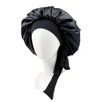 Bonnet de luxe Bohang pour femme, doublé double satin, grand, tissé, pour usage quotidien, pour cheveux longs bouclés et tressés, toutes saisons - Personnalisable