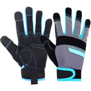 Guantes de mecánico de cuero sintético de alta calidad Anti-Corte Antideslizante Vibración y resistente a impactos Excelente para mecánicos - Product Image 1