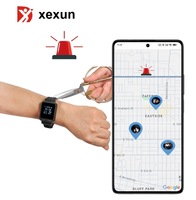Xexun-Bracelet GPS en temps réel 2G + 4G, montre avec carte SIM SOS, bracelet étanche pour humain avec libération conditionnelle, PC et application Android