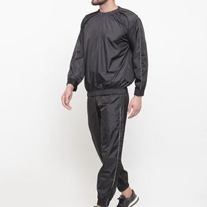 Traje de Sauna Personalizado con Dobladillo Elástico, 100% Nailon, Cierre Lateral con Cremallera y Bolsillos, para Entrenamiento Deportivo y Jogging, para Hombre - Product Image 1