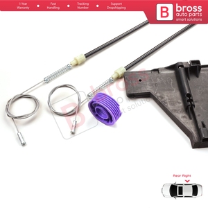 Kit de réparation de lève-vitre arrière droit BWR968 pour A3 MK2 8P 8PA 8P1 2003-2013 4/5 portes 8P4839462 - Product Image 6