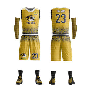 OEM 2025 uniformes de basket-ball en polyester BSCI de qualité personnalisée séchage rapide taille XS haut de maillot design avec short logo personnalisé en gros - Product Image 2