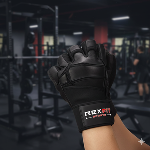 Premium Quality Trending Fashion Half-<b>Finger</b> Gym Gloves Wrist <b>Support</b> Gloves Breathable Gym Gloves for Unisex Lifting Gloves - Product Image 1